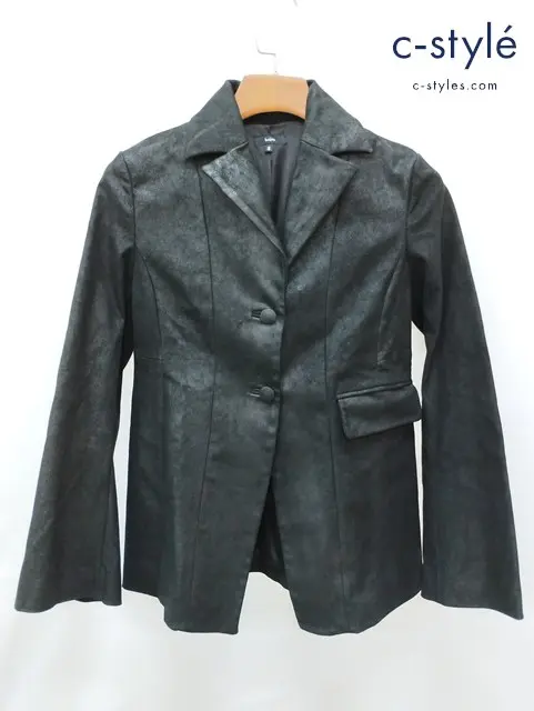 bajra バジュラ レザージャケット S ブラック 2B レディース