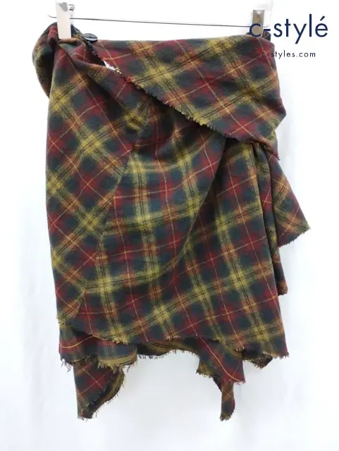 bajra バジュラ スカート 0 マルチカラー 日本製 チェック柄