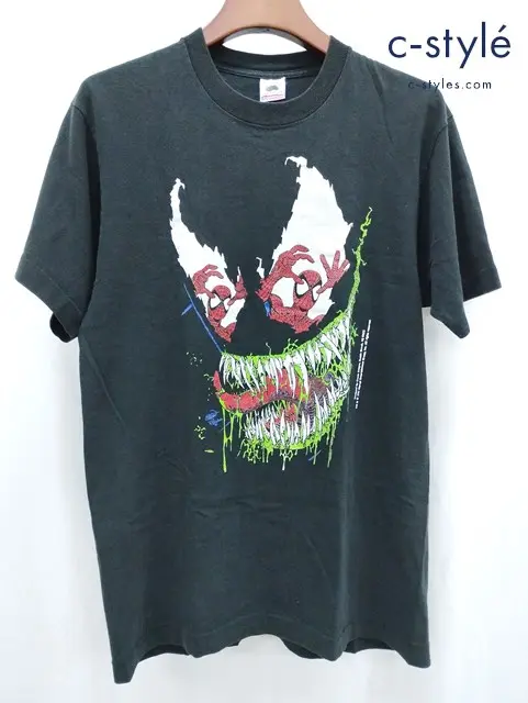 FRUIT OF THE LOOM フルーツオブザルー Tシャツ L ブラック スパイダーマン ヴェノム