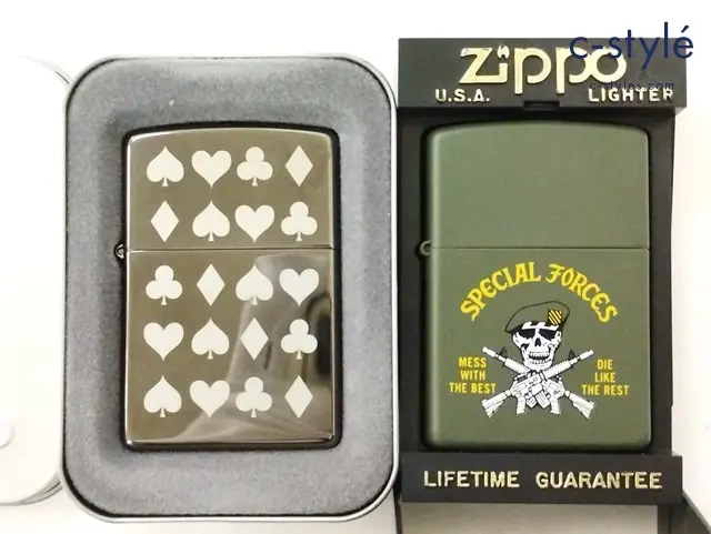 ZIPPO ジッポー オイルライター SPECIAL FORCES グリーン カードマーク トランプ ロゴ ’02