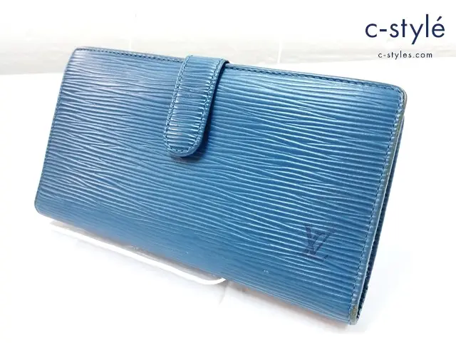 LOUIS VUITTON ルイヴィトン 長財布 ブルー エピ コンチネンタルヴィエノワ