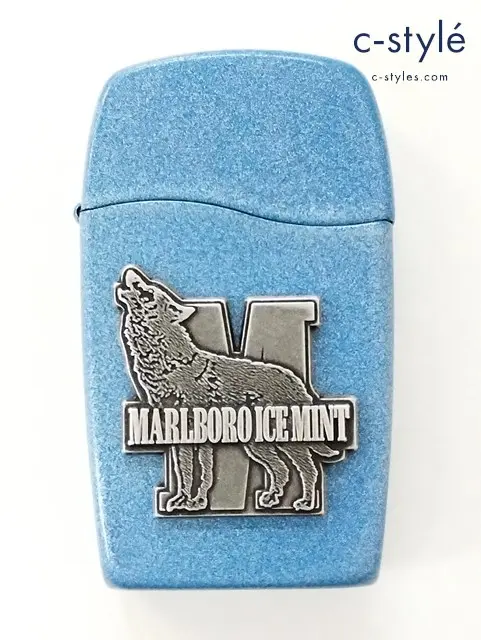 ZIPPO BLU ガスライター MARLBORO ICE MINT マルボロ アイスミント ブルー系 オオカミ 狼 ウルフ Wolf