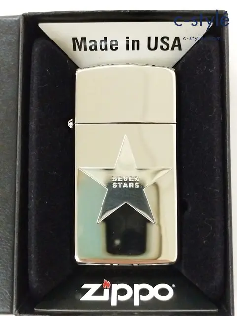 ZIPPO ジッポー オイルライター Slim スリム SEVEN STAR セブンスター シルバー ’11