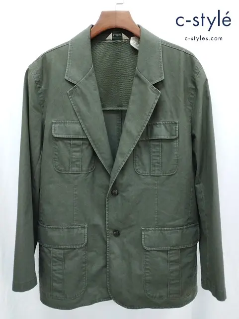 L.L.Bean エルエルビーン ジャケット 46 カーキ 2B 綿100%