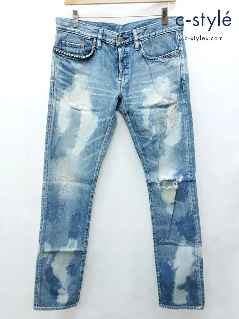 HYSTERIC GLAMOUR×RAMONES ヒステリックグラマー×ラモーンズ デニムパンツ 32 インディゴ 日本製