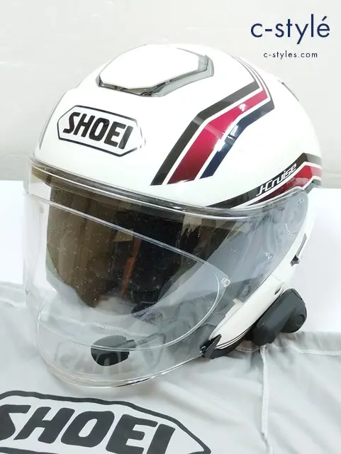 SHOEI ショウエイ ヘルメット L 59cm ホワイト系 J-Cruise STOLD インカム付き