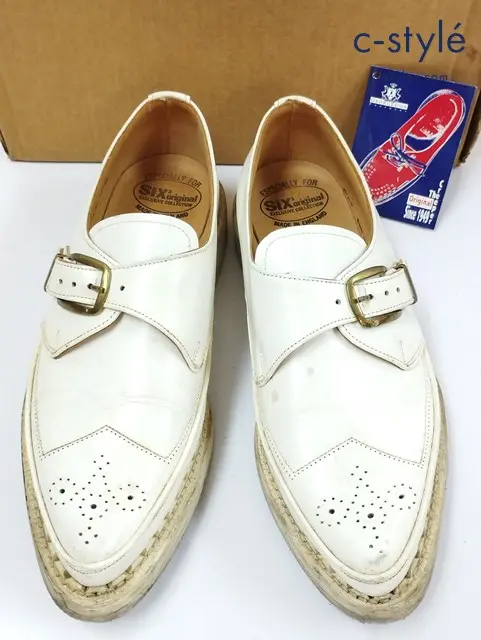 GEORGE COX×SIX SIX SIX ジョージコックス×シックス シックス シックス レザーシューズ 7 ホワイト