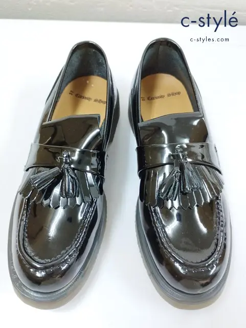 GEORGE COX ジョージコックス ローファー 8 ブラック エナメル 10939