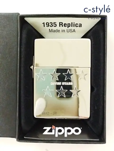 ZIPPO ジッポー オイルライター Seven Stars 1935 Replica シルバー ’11