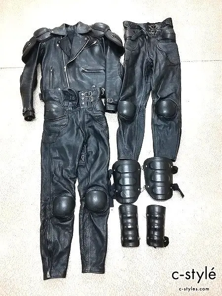 KADOYA カドヤ バトルスーツ ブラック ジャケット ×1 パンツ ×2 膝 腿プロテクター付き セットアップ