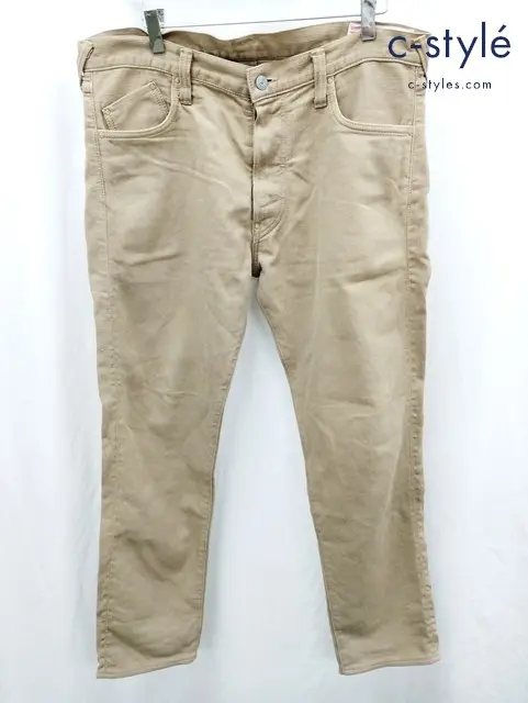EVISU エヴィス パンツ 36×32 ベージュ 2000T 綿100％ 日本製