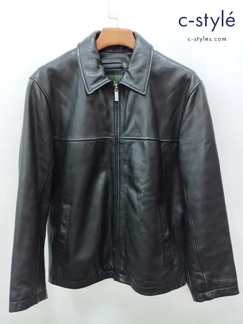 Eddie Bauer エディーバウアー レザージャケット M ブラック 牛革 4041