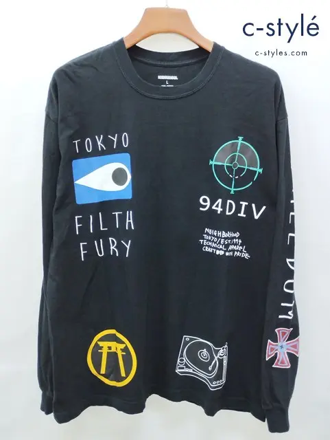 NEIGHBORHOOD ネイバーフッド Tシャツ L ブラック コットン100%