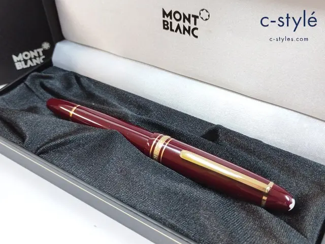 MONTBLANC モンブラン 万年筆 赤茶色系 MEISTERSTUCK 文房具