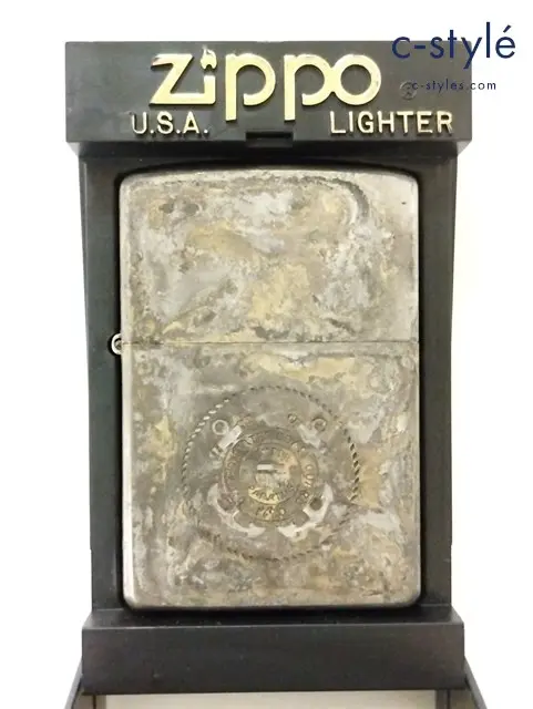 ZIPPO ジッポー オイルライター アメリカ沿岸警備隊エンブレム シルバー系 ’00