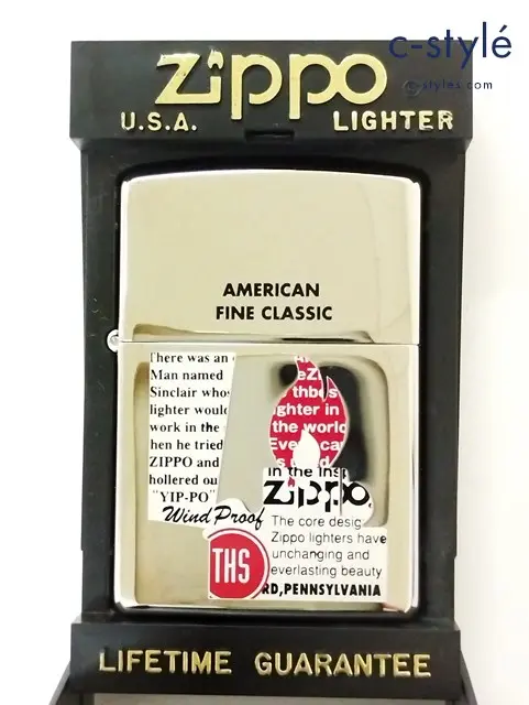 ZIPPO ジッポー オイルライター AMERICAN FINE CLASSIC シルバー ’98