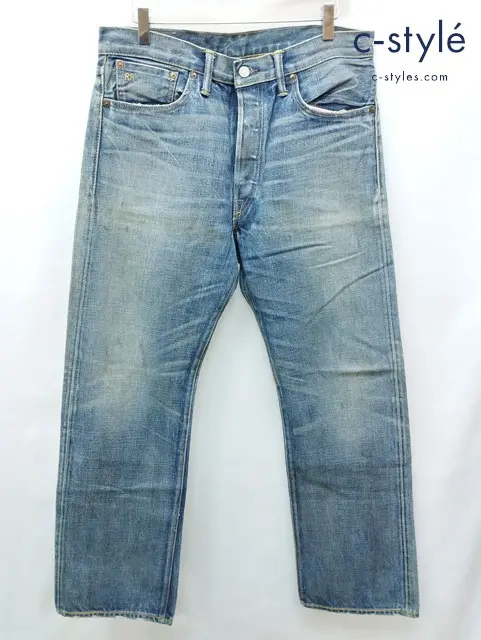 RRL ダブルアールエル デニムパンツ 32×30 インディゴ USA製 綿100% ボタンフライ