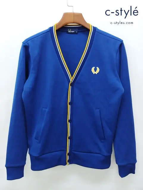 FRED PERRY フレッドペリー カーディガン M ブルー系 日本製