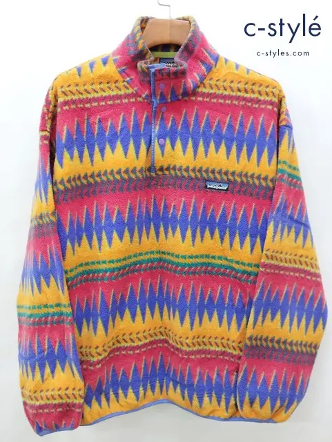 patagonia パタゴニア トップス L マルチカラー フリース 長袖