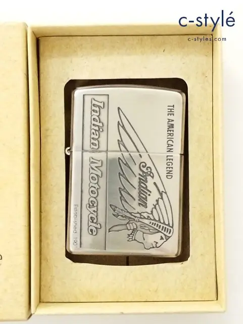 ZIPPO ジッポー オイルライター Indian Motorcycle シルバー ’00 AMERICAN LEGEND インディアン