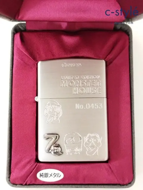 ZIPPO ジッポー オイルライター MONSTER HOUSE シルバー ’99 メタル貼 竹屋 パチンコ ミ.ド.マ