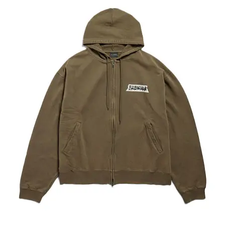 BALENCIAGA(バレンシアガ) Masking Tape オーバーサイズ ジップアップ Hoodie 850338TTVL72840