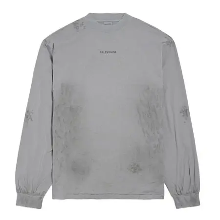 BALENCIAGA(バレンシアガ) Balenciaga Back ロングスリーブ Tシャツ ミディアムフィット 744449TTVF99243