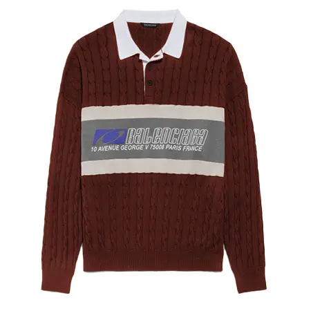 BALENCIAGA(バレンシアガ) Sporty Block Patched ポロ 865803T34436069