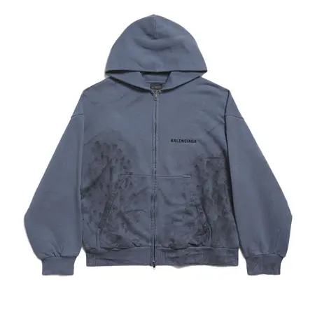 BALENCIAGA(バレンシアガ) Balenciaga Back ジップアップ Hoodie レギュラーフィット 803264TTVG13364