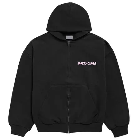 BALENCIAGA(バレンシアガ) Diy Balenciaga Back ジップアップフーディ レギュラーフィット 803264TUVG61000