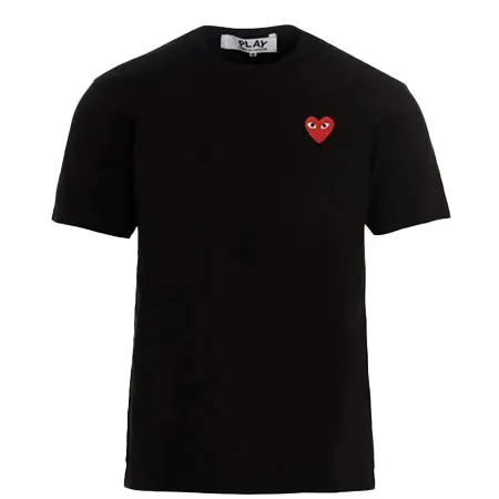 COMME des GARCONS(コムデギャルソン) ハートアップリケ Tシャツ AXT1081