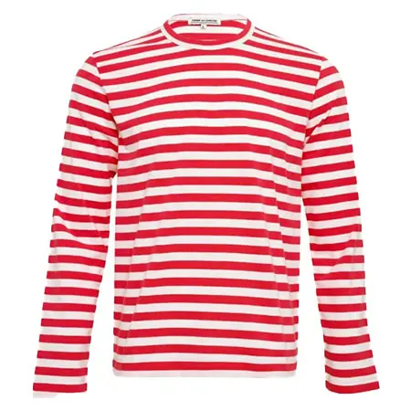 COMME des GARCONS(コムデギャルソン) ストライプ ロングTシャツ OZT5010514