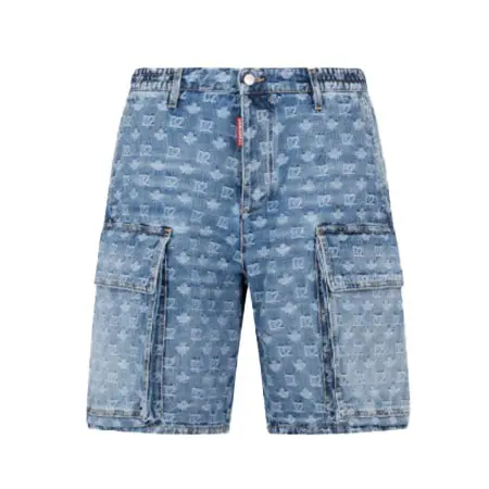 DSQUARED2(ディースクエアード) カーゴショートパンツ D2 Monogram S74MU0980D30023470