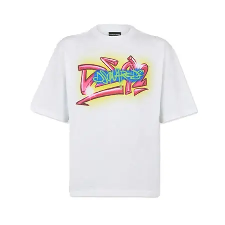 DSQUARED2(ディースクエアード) ルーズフィットTシャツ グラフィティロゴ S71GD1652D20033100