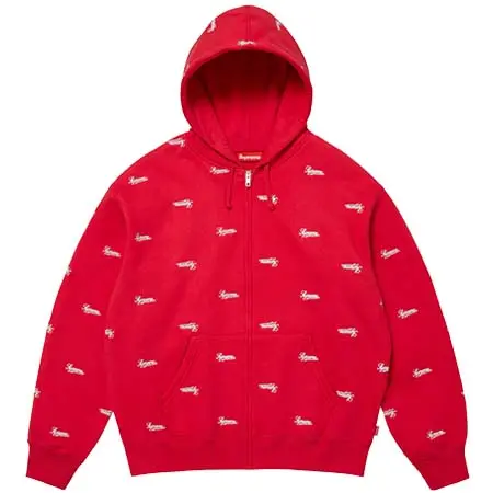 Supreme（シュプリーム) Repeat Script Zip Up Hooded Sweatshirt