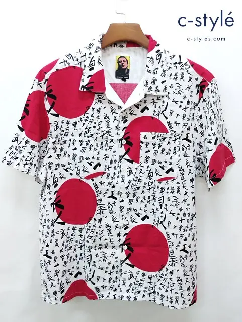 BRIXTON×STRUMMER ブリクストン×ストラマー シャツ M ホワイト系 日の丸 半袖