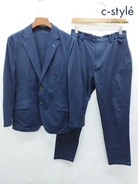 Psycho Bunny サイコバニー スーツ M ネイビー 2B ストレッチ PB-11-81165