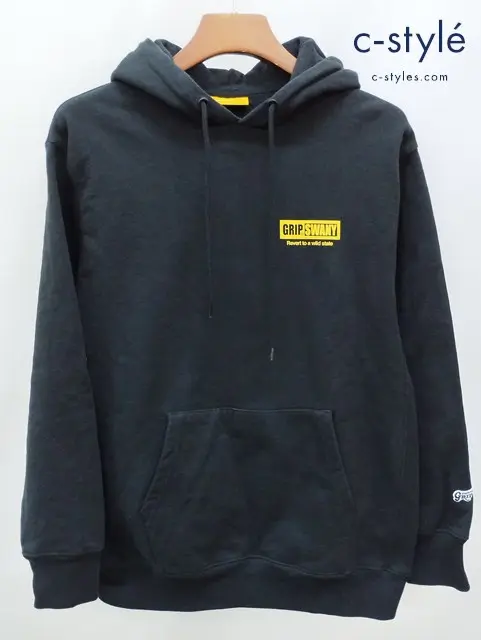 GRIP SWANY グリップスワニー パーカー M ブラック GS LOGO PARKA GSC-62 綿100％