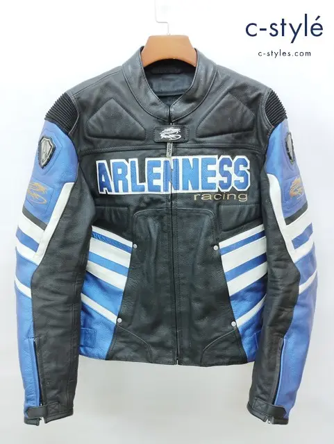 ARLEN NESS アレンネス ライディングレザージャケット XL ブラック×ブルー IMM13269