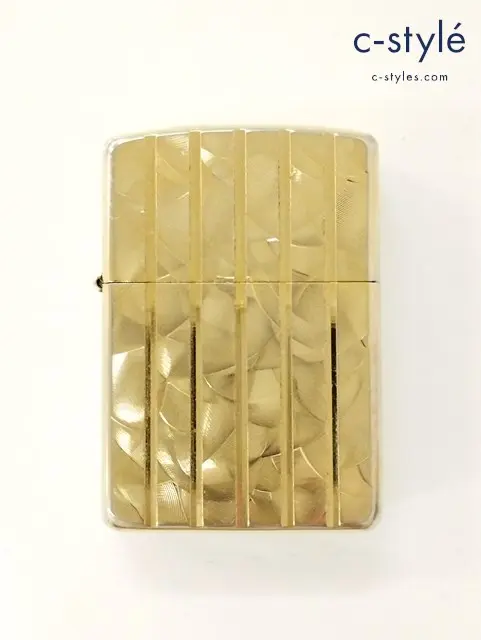 ZIPPO ジッポー オイルライター ARMOR ランダムウェーブカット ゴールド ’15 アーマー