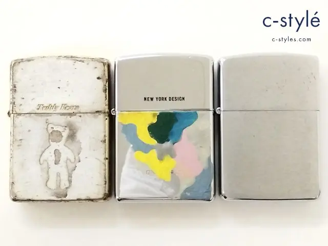 ZIPPO ジッポー オイルライター Teddy Bears 無地 NEW YORK DESIGN 計3点