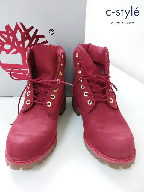 Timberland ティンバーランド ブーツ 8.5W レッド A1JLT A0717 レースアップ