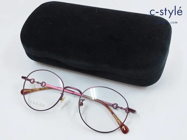 GUCCI グッチ メガネ 50□20-135 ワインレッド系 GG1228OJ 002