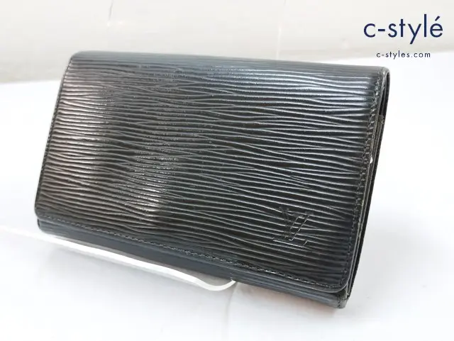 LOUIS VUITTON ルイヴィトン 財布 ブラック エピ ポルトフォイユトレゾール M63972 フランス製