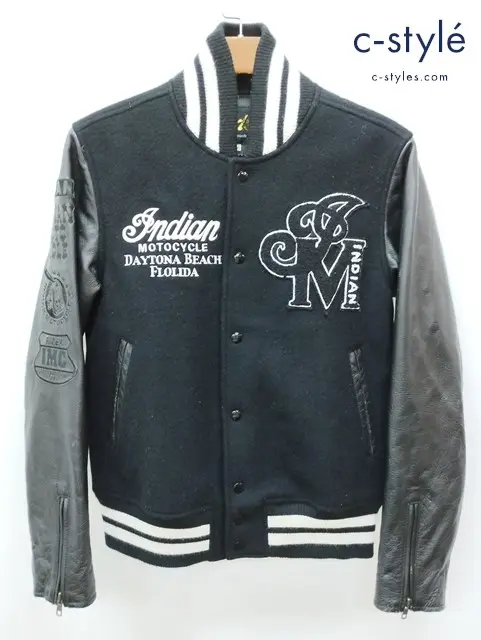 Indian MOTOCYCLE インディアンモトサイクル スタジャン M ブラック DAYTONA BEACH
