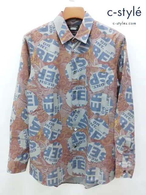 MARC JACOBS×Bast マークジェイコブス×バスト シャツ 46 マルチカラー 総柄 イタリア製 長袖