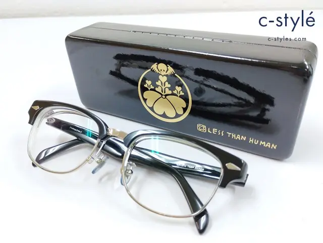 LESS THAN HUMAN レスザンヒューマン メガネ ブラック アri4maタKe0