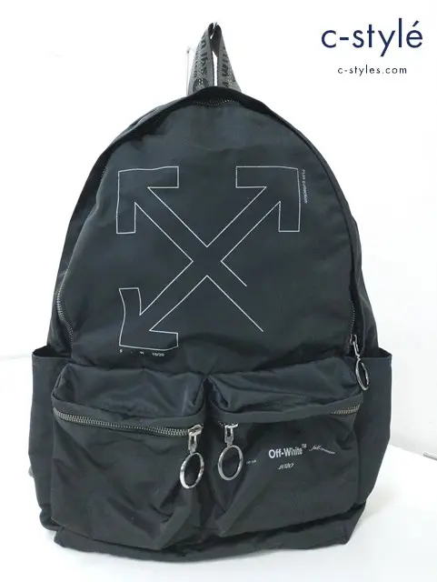 OFF-WHITE オフホワイト バックパック ブラック OMNB003E19E48003 リュック UNFINISHED ARROW