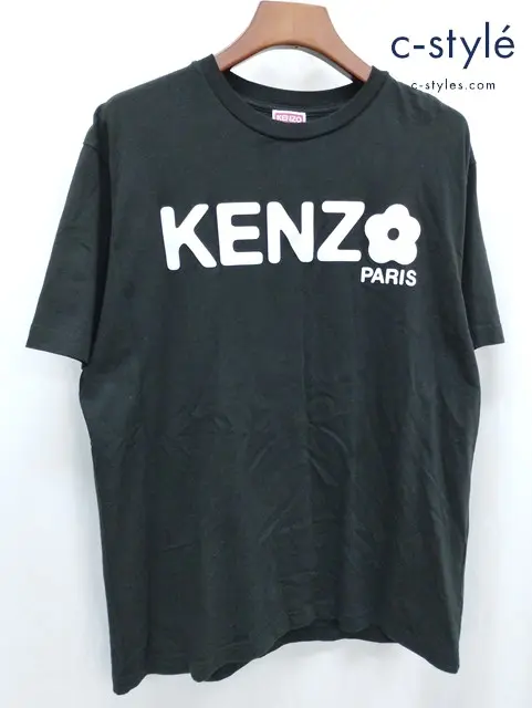 KENZO PARIS ケンゾー Tシャツ S ブラック プリント 半袖