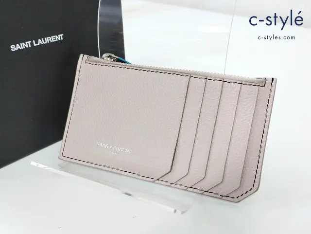 SAINT LAURENT サンローラン コインケース ピンクベージュ系 458583 カードケース